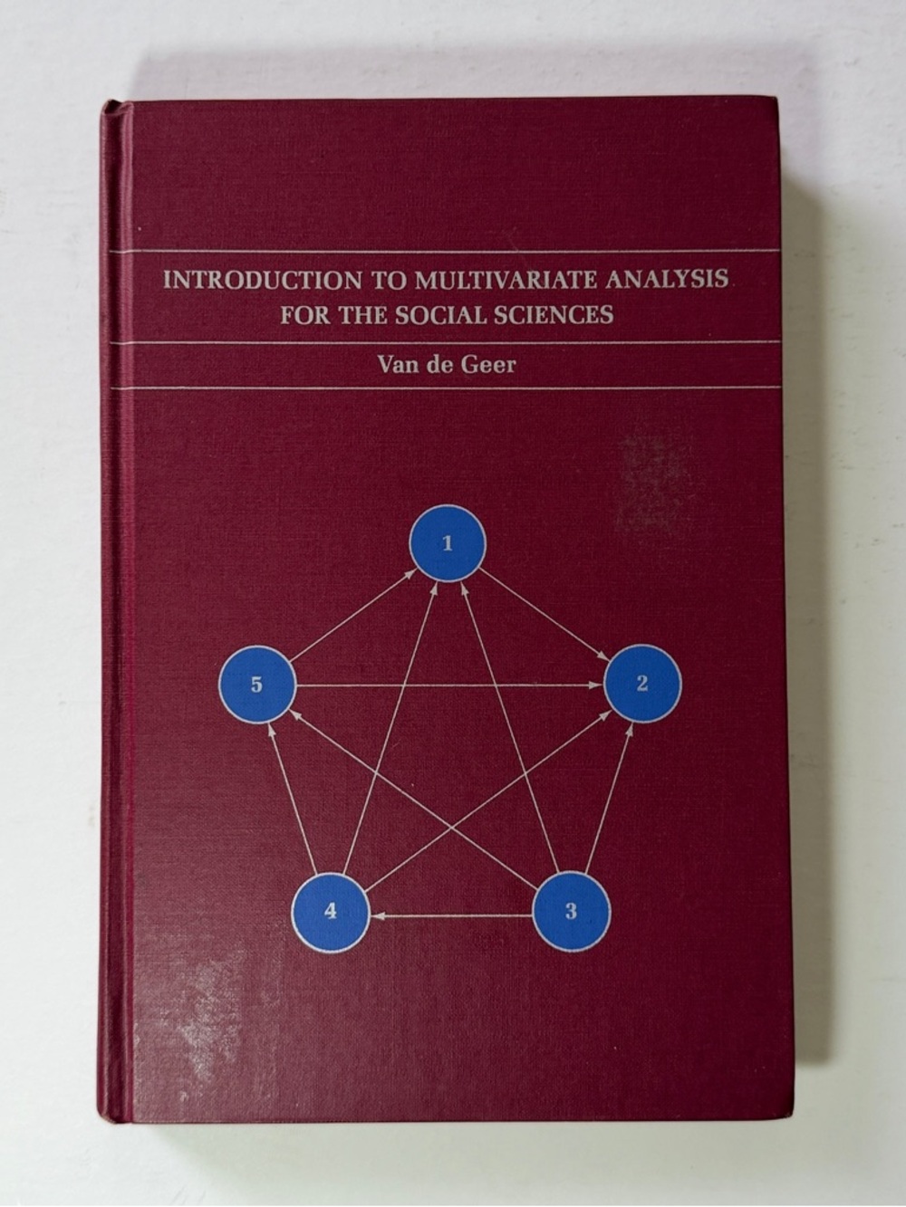 Burgundy Hardcover Book - Introduction to Multivariate Analysis